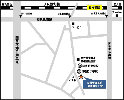 北部公民館図書室アクセス地図